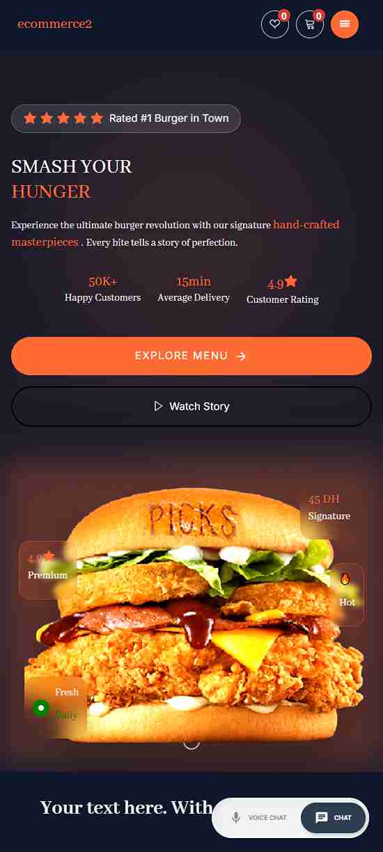Gourmet Restaurant Mobile App