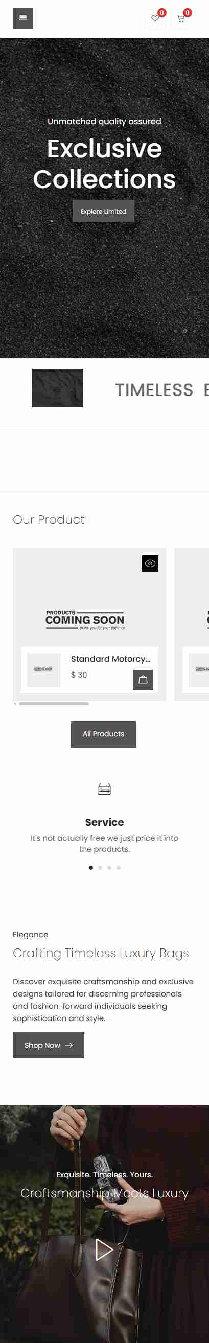 Premium Fashion Store Mobile App
