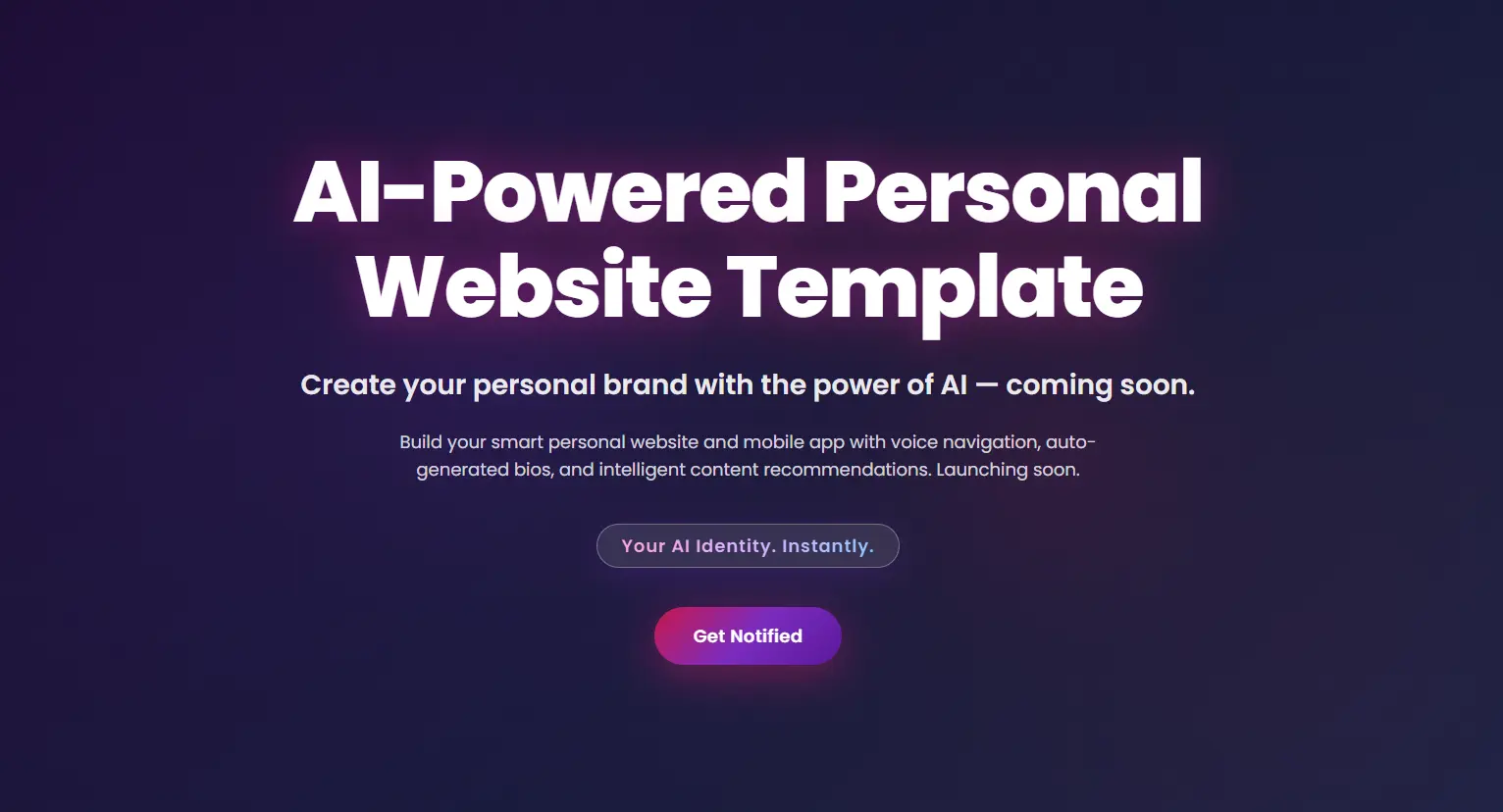 Personal Website Template