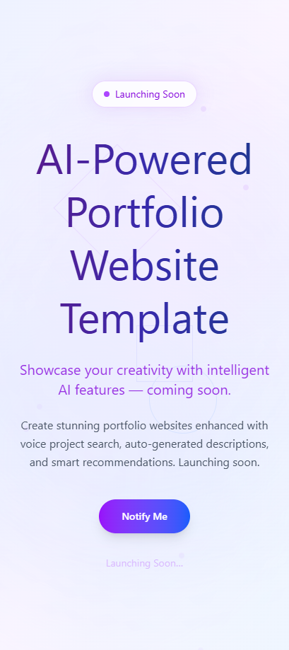 Portfolio Mobile App