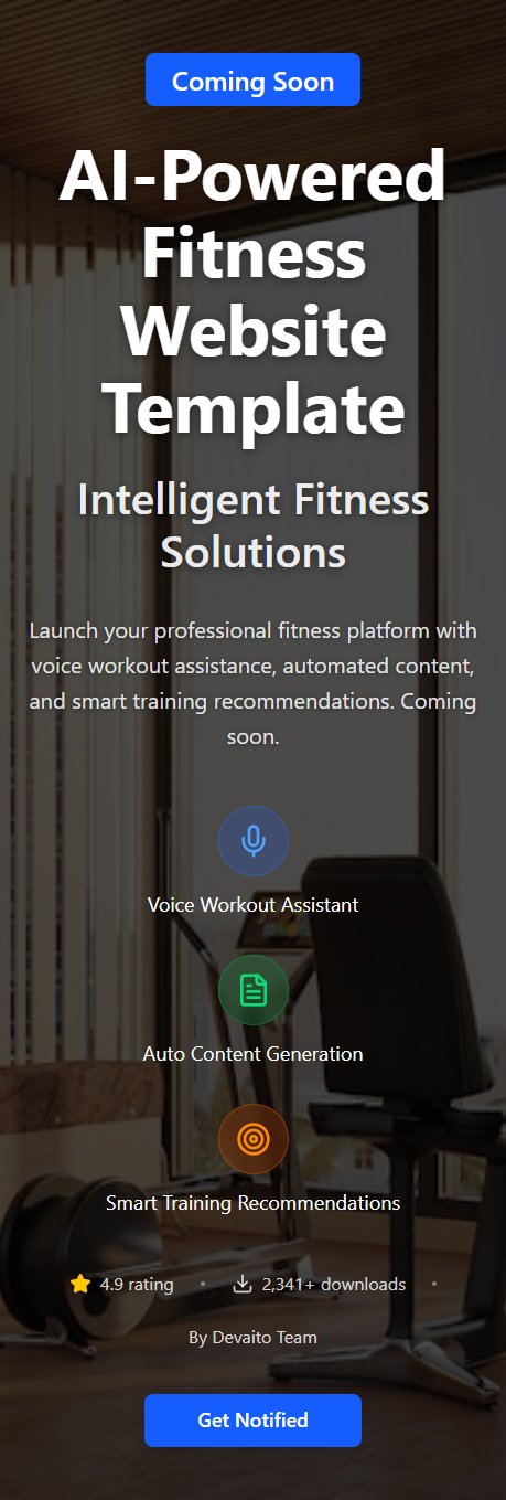 Fitness Mobile App