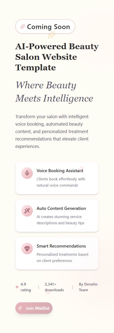 Beauty Salon Mobile App