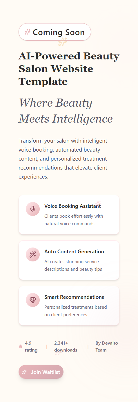 Beauty Salon Mobile App