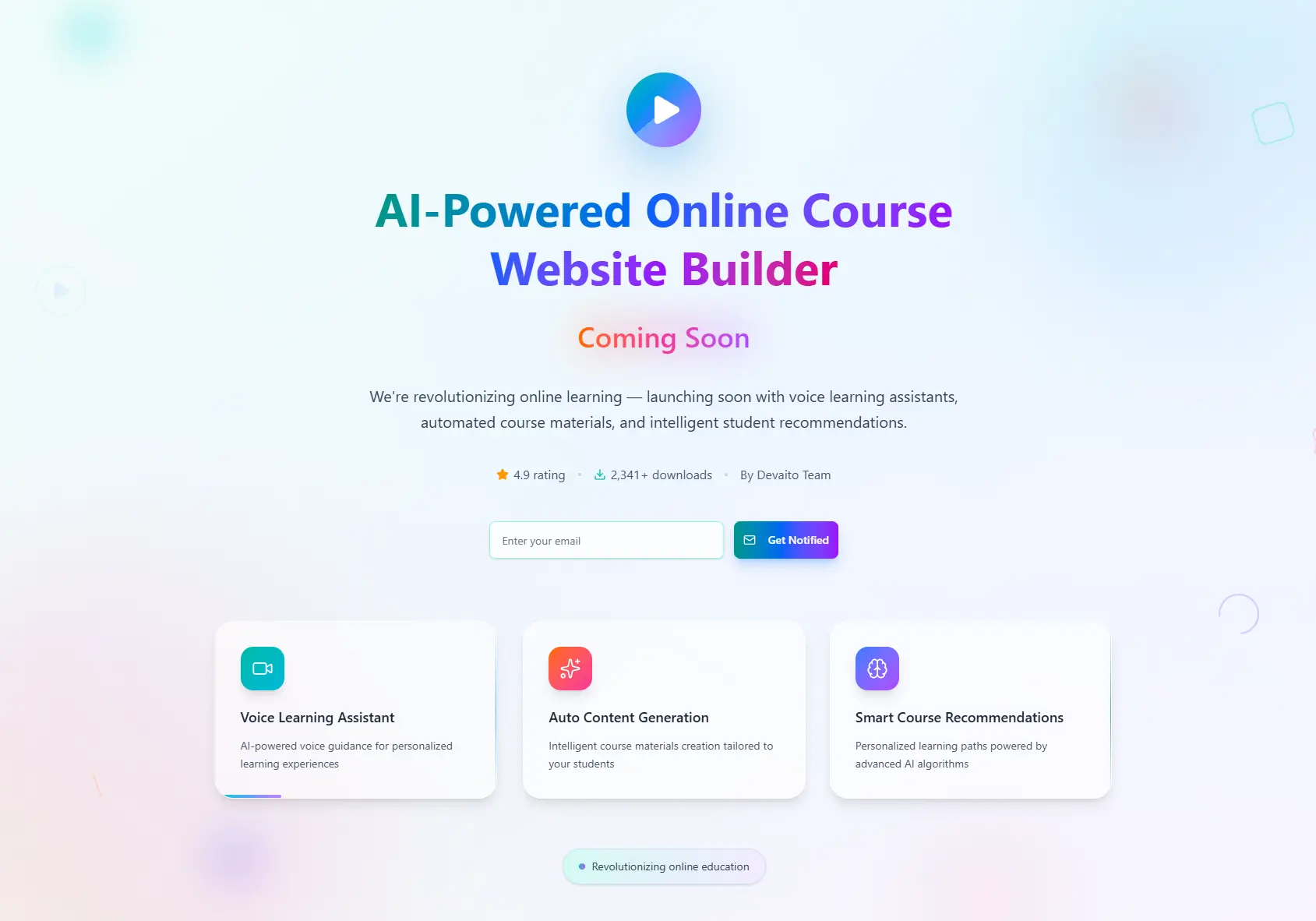 Online Course Website Builder