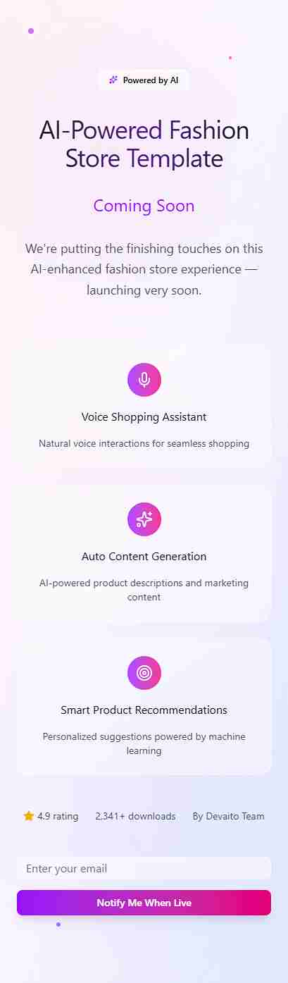 Fashion Store Mobile App