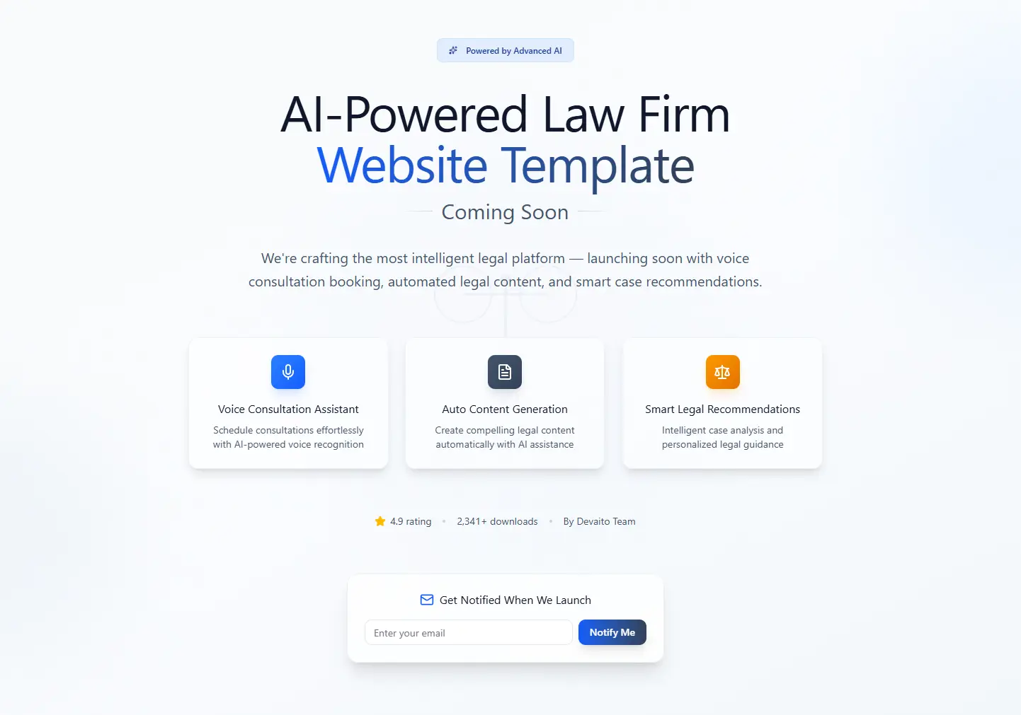 Law Firm Website Template