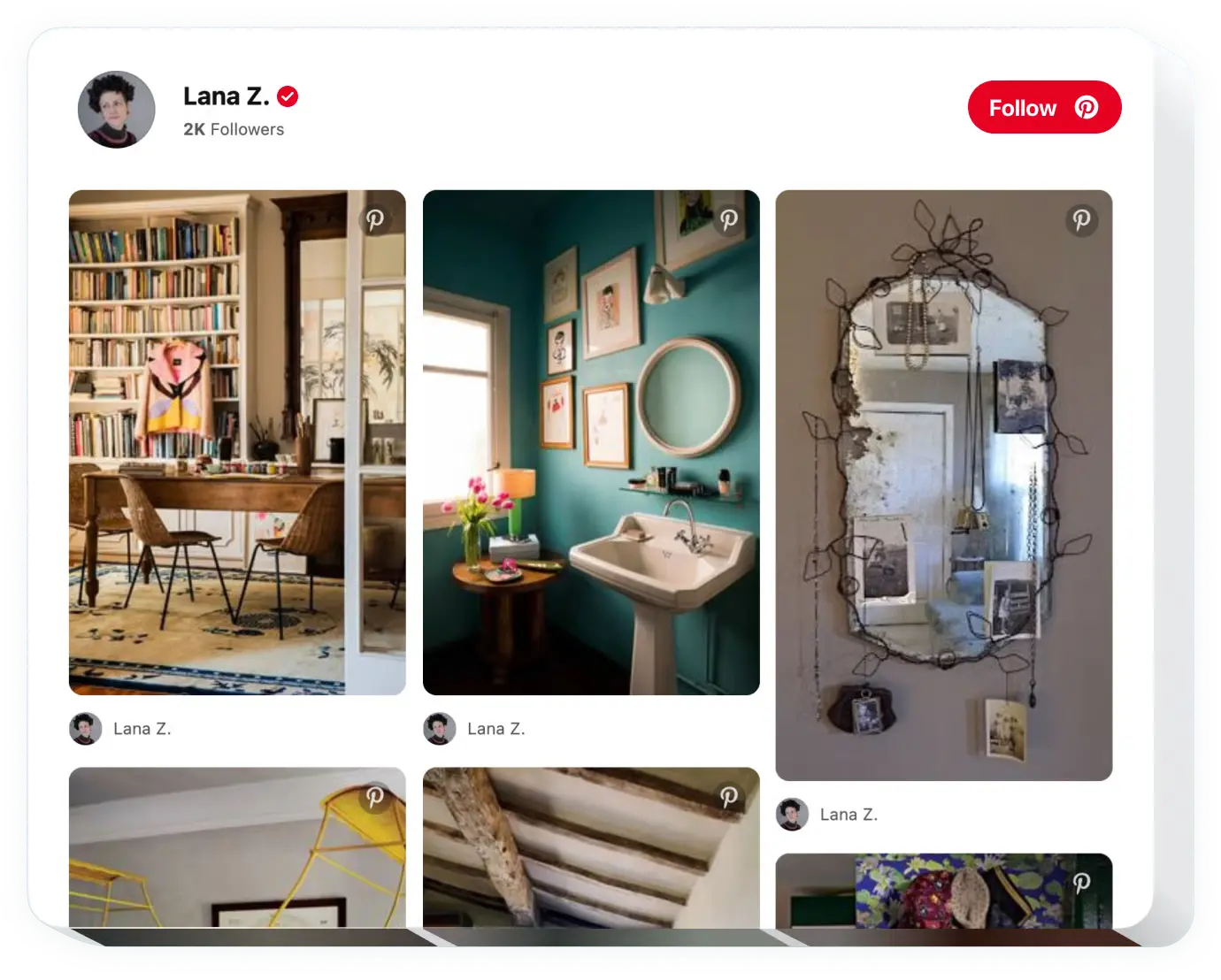 Dashboard Widget Feed Pinterest