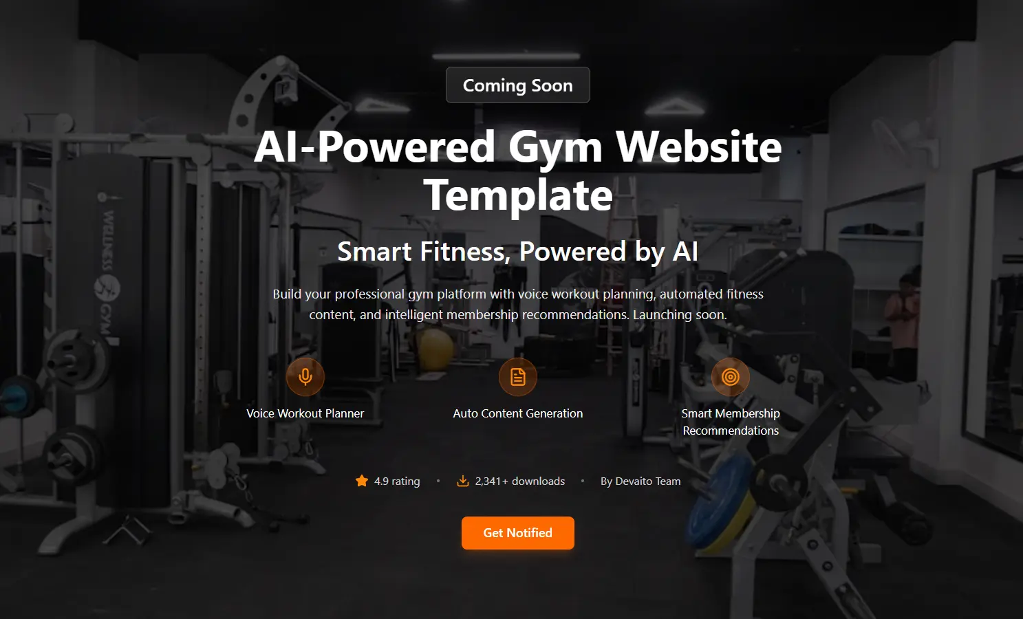 Template Website Gym