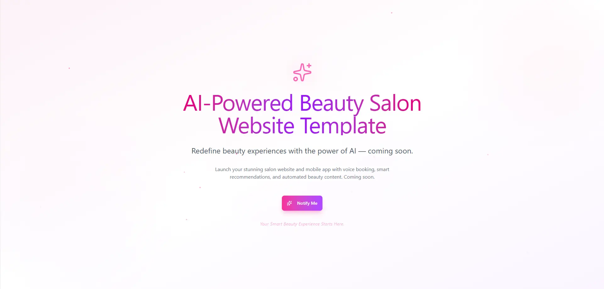 Template Website Salon Kecantikan