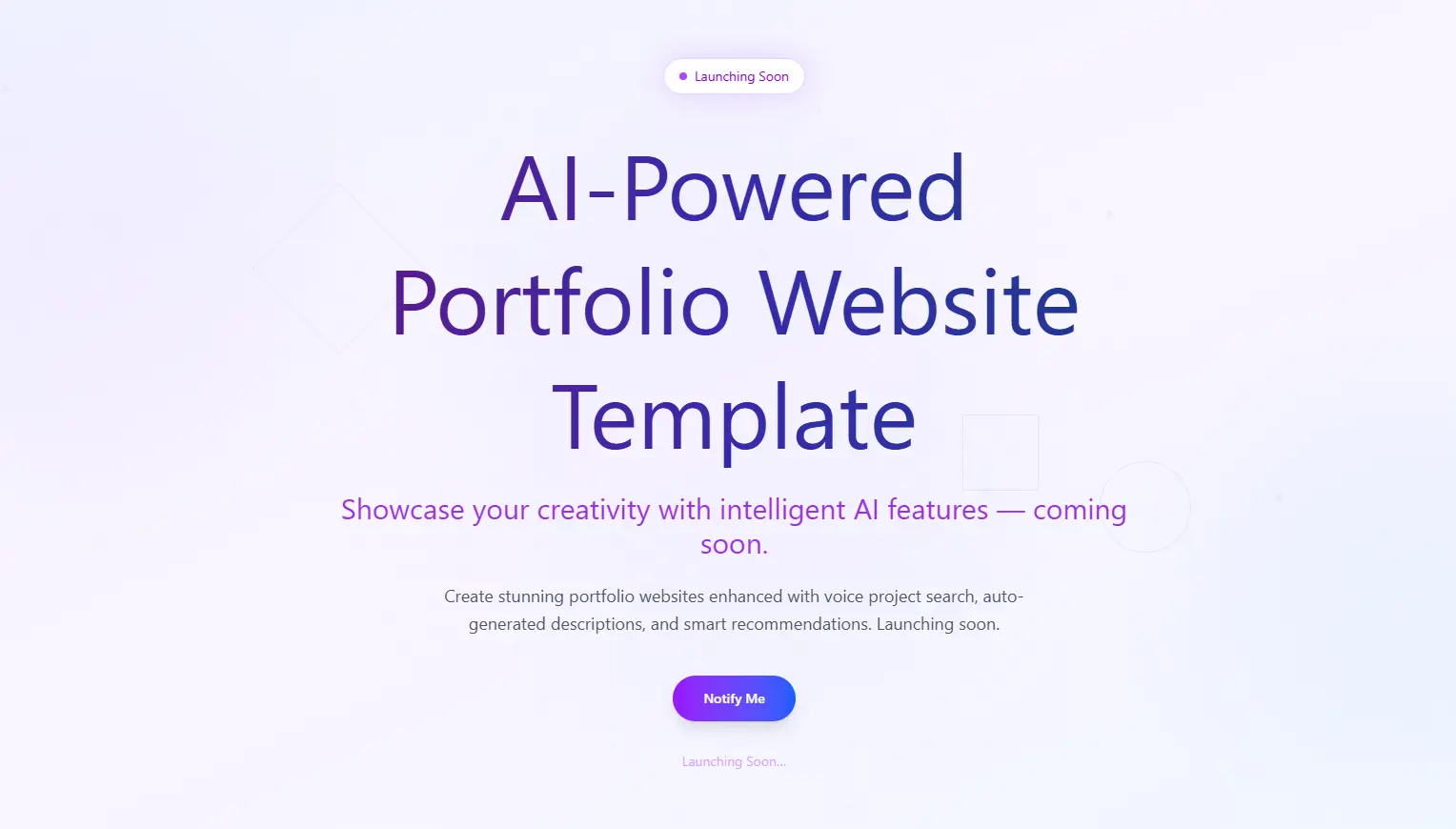Template Website Portofolio