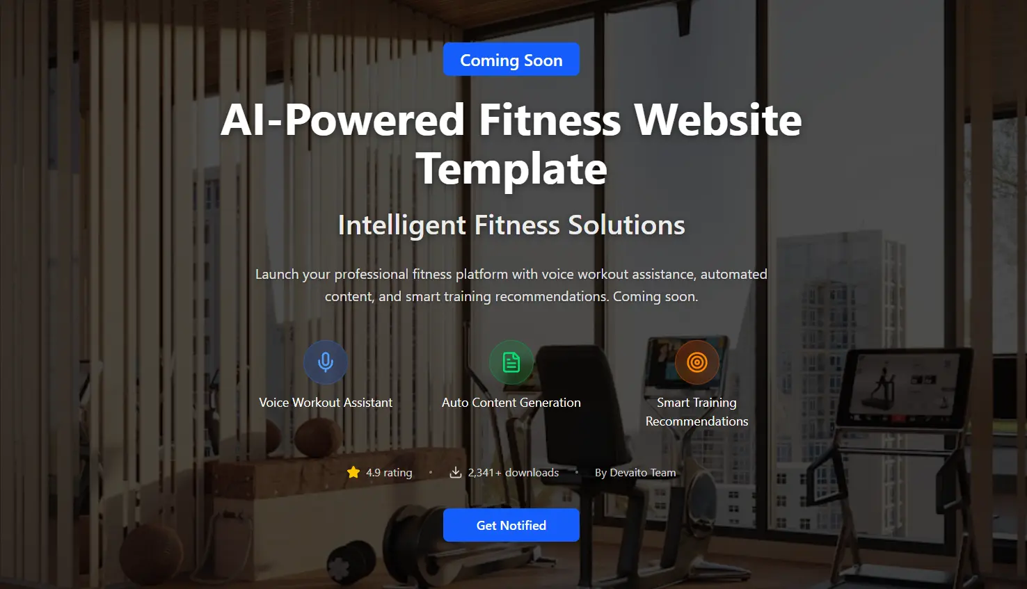 Template Website Fitness