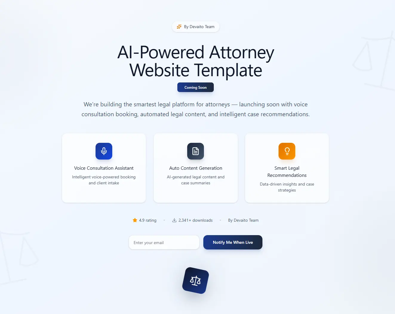 Template Website Pengacara