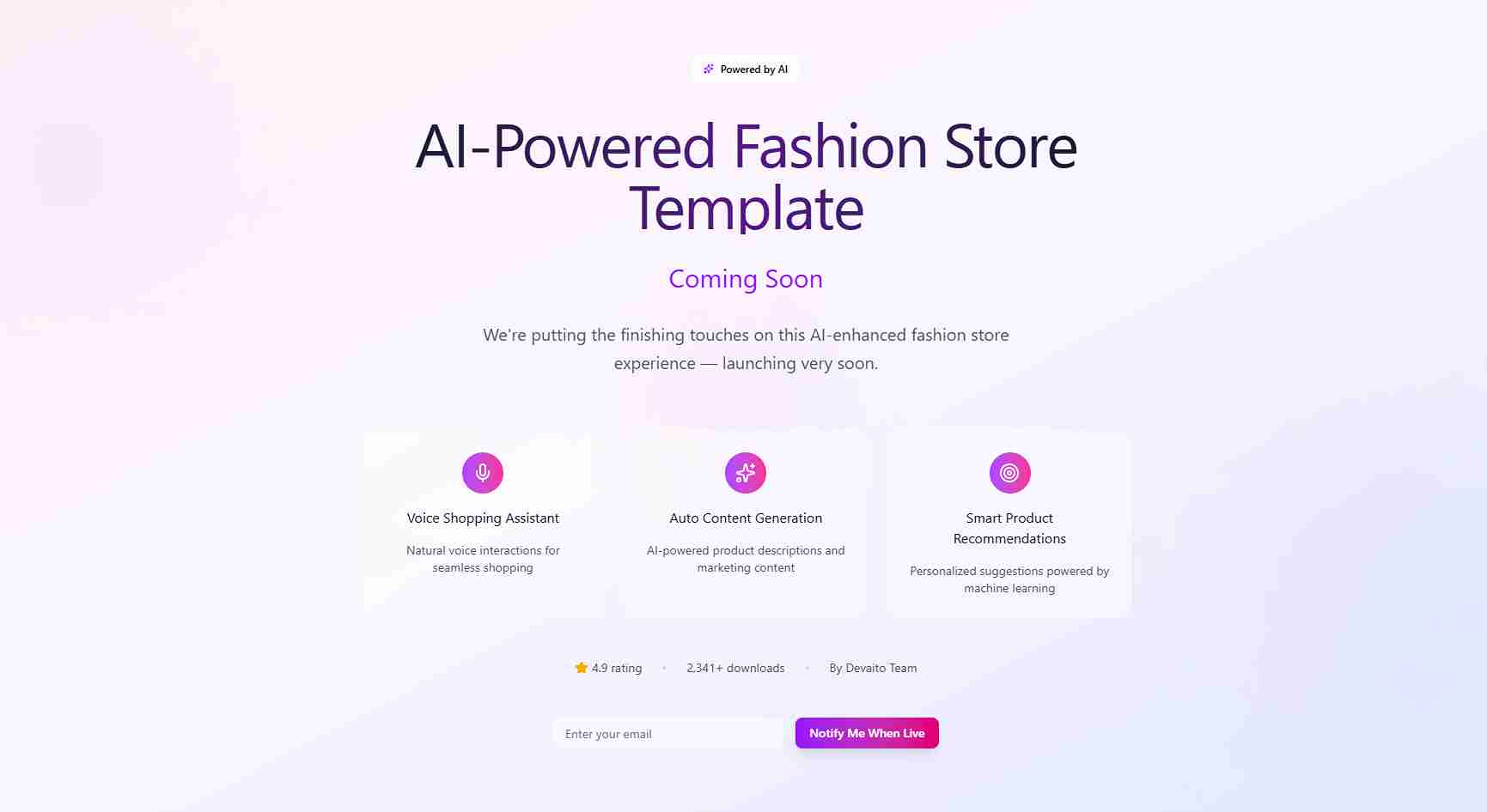Template Website Fashion