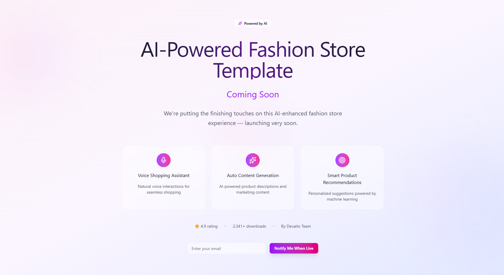 Template Website Fashion