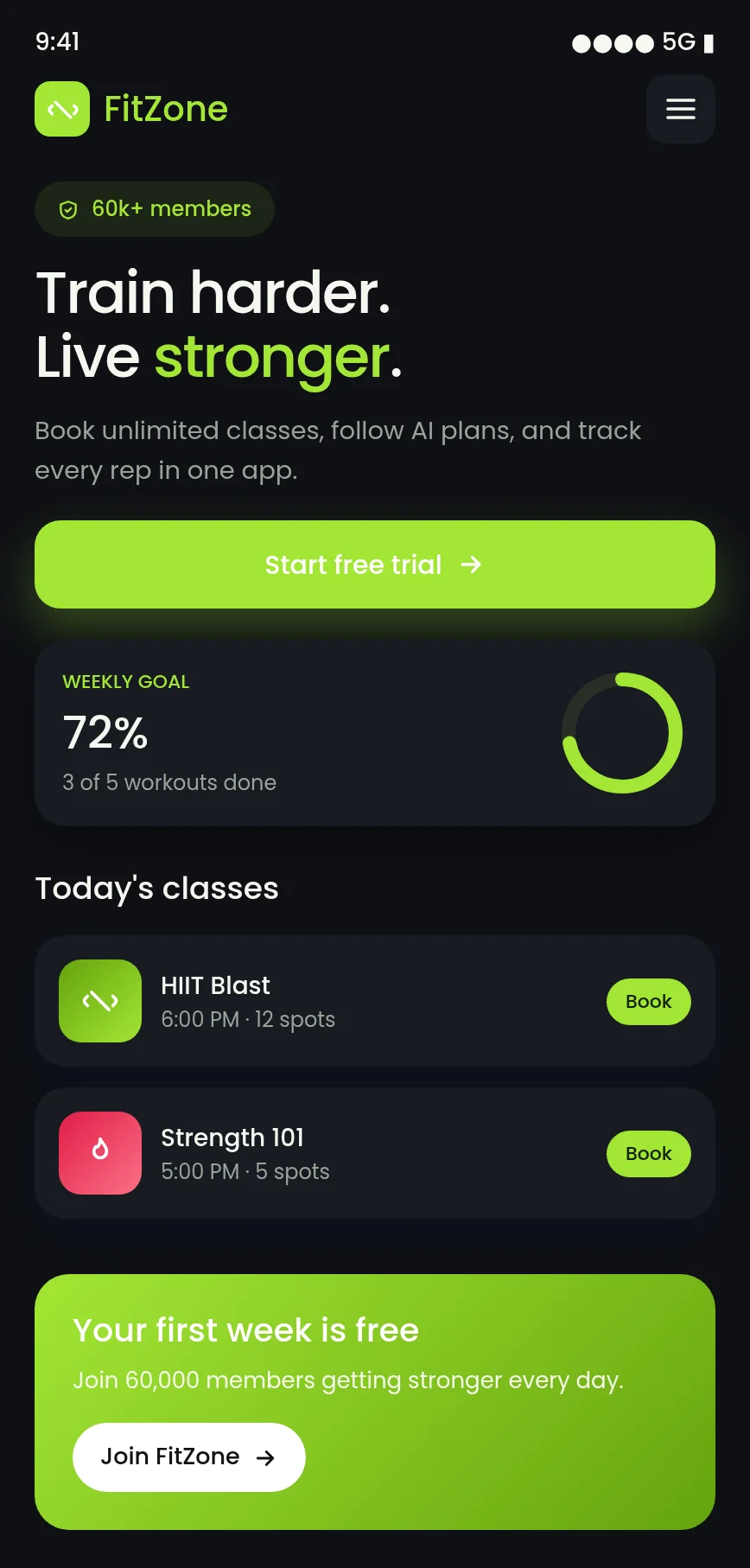 App Móvel para Academia