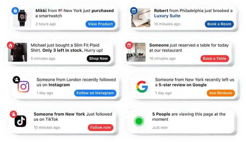 Painel do Widget de Notificação de Vendas