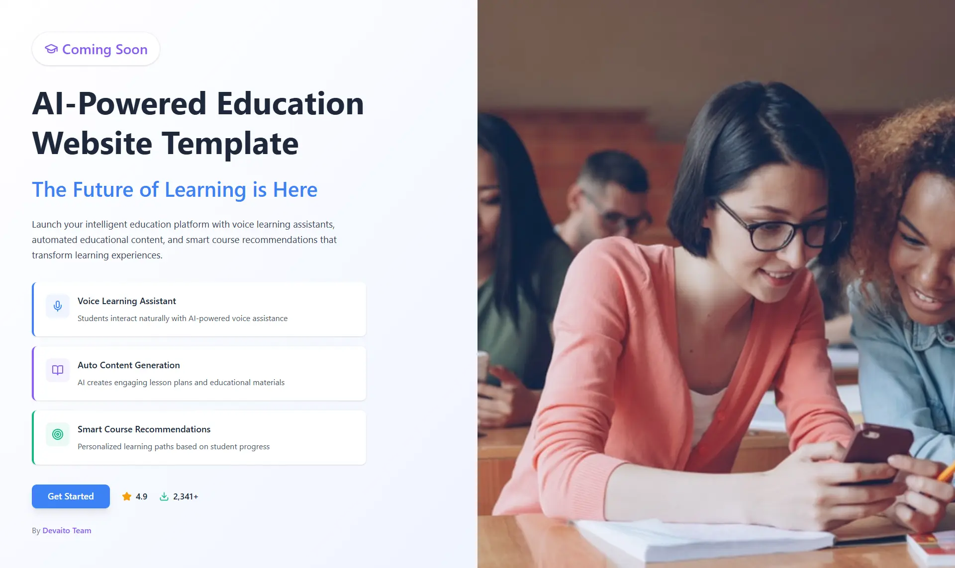 Eğitim Web Sitesi Şablonu