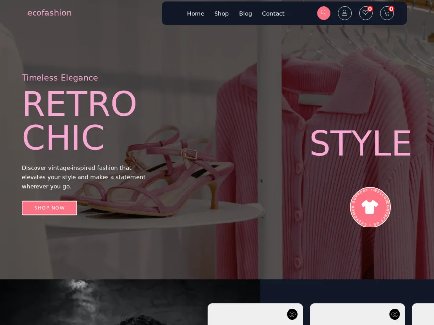 Fashion website built with Devaito