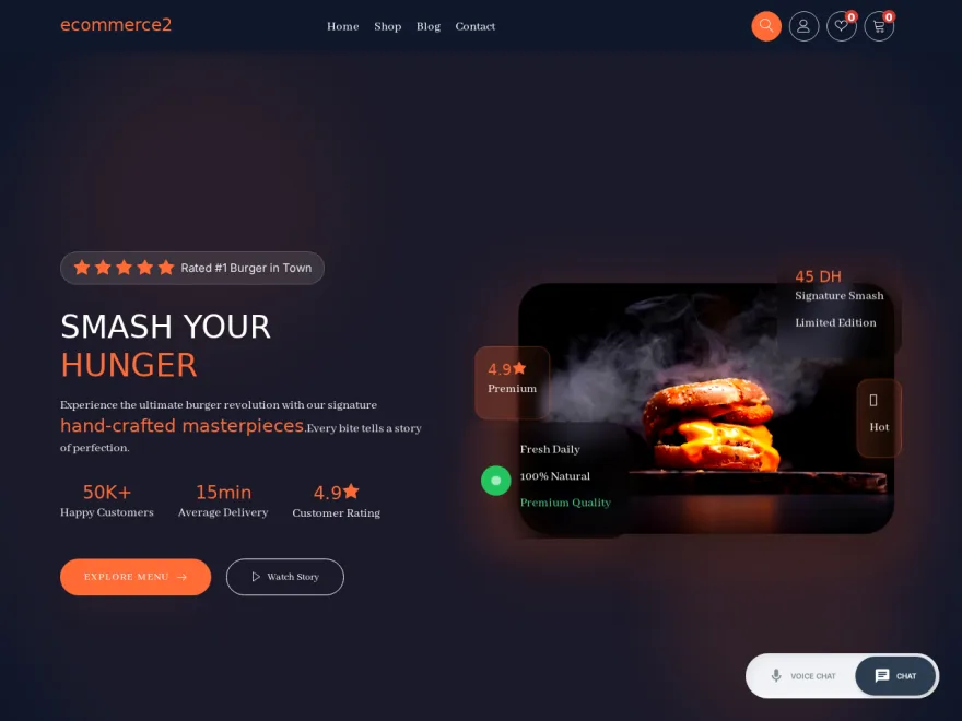 Food delivery website built with Devaito