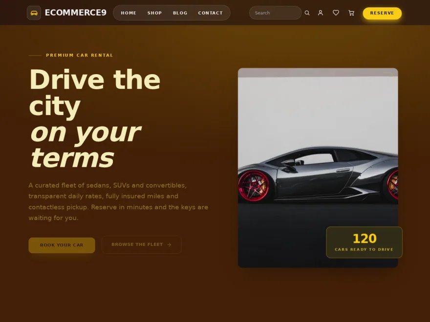 Rental & booking website built with Devaito
